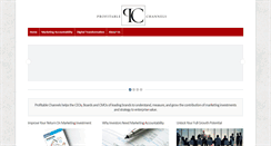 Desktop Screenshot of profitablechannels.com
